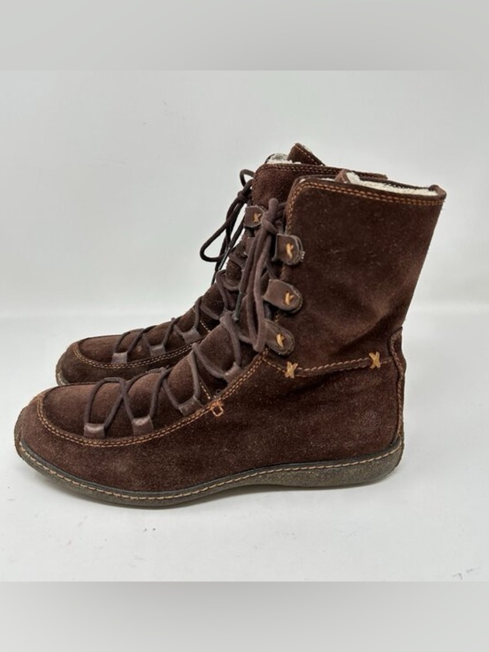 Timberland Reykir Ghillie brown suede ankle boots, Size 8